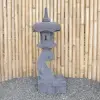 Product image 5 of the product “Japanese style Garden Lantern, made from Andesit Stone. Multipart. 90 cm Height, Roof is 30 cm width. ”